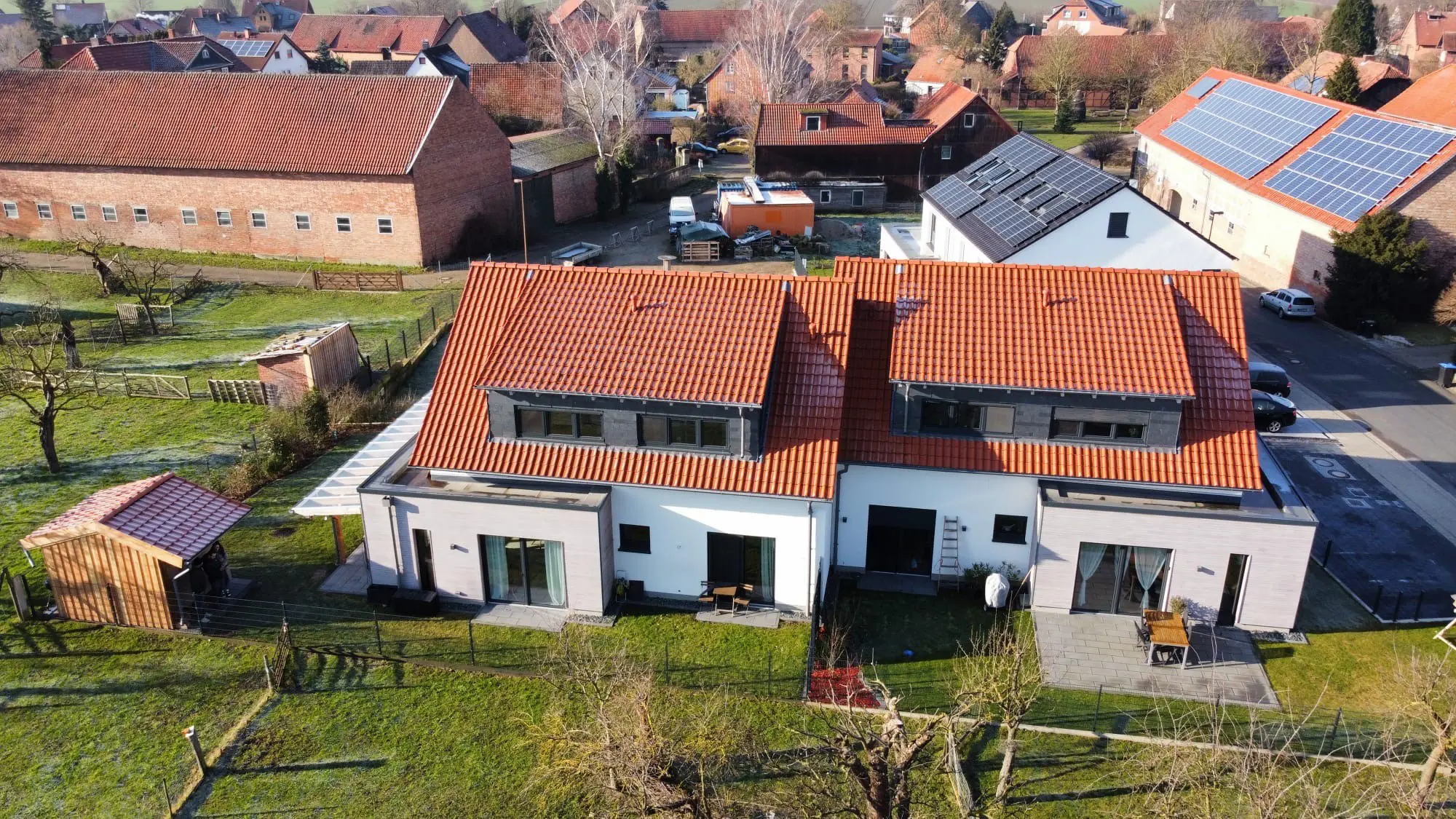 Doppelhaushälfte im landschaftlichen Sickte-0